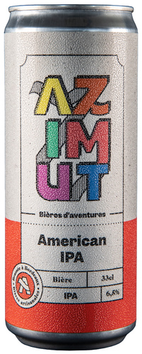BIERE FRANCE BORDEAUX AZIMUT AMERICAN IPA Canette 33CL 6.5%