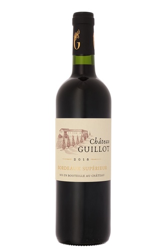 AOP BORDEAUX SUPERIEUR CHATEAU GUILLOT 2018 75CL CAISSE BOIS