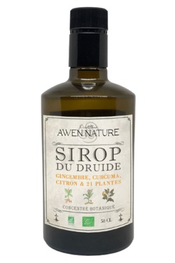 Sirop Du Druide Curcuma Gingembre Awen 50cl Bio