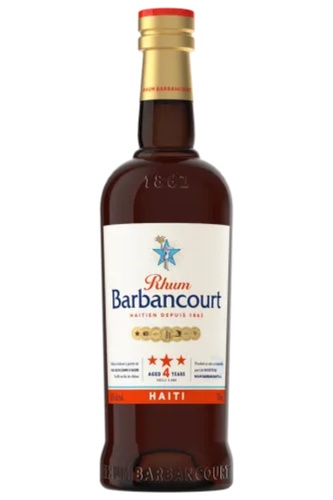 RHUM HAITI BARBANCOURT 4 ANS 43% 70CL