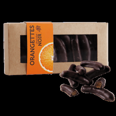 Chocolaterie Castelain Orangettes Chocolat Noir Etui 175g