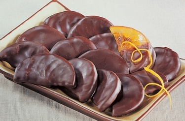 Chocolaterie Castelain Oranges Confites Chocolat Noir Pochon De 130g